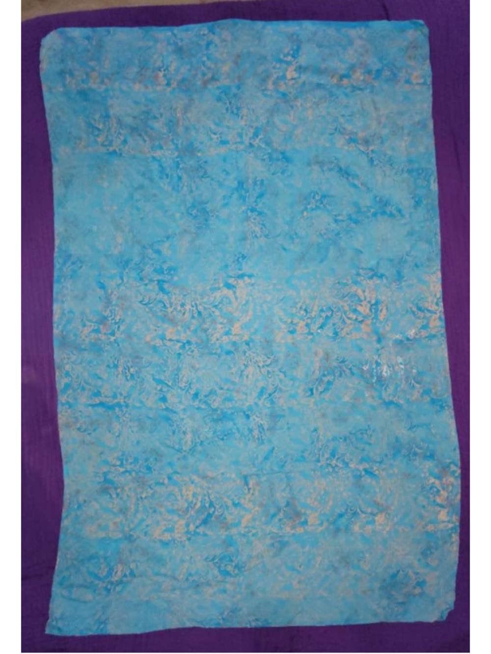 Serendipity Maui Blue Batik Sarong Beach Cover Up Pareo Wrap Handmade